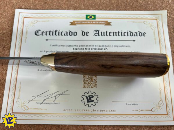 Faca Campeira 8 Polegadas Inox 420c Rústica Brut Forge com Bainha em Couro Legítimo - Image 2