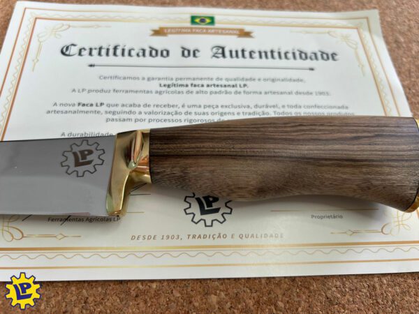 Faca Campeira 8 Polegadas Inox 420c Rústica Brut Forge com Bainha em Couro Legítimo - Image 6