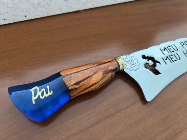 Faca Meu Pai Meu Herói com Bainha em Couro Legítimo - Image 4
